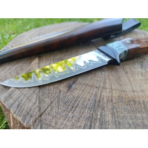 СМОЛОСКИП ніж ручної роботи майстра студії GARAGE ART, сталь К110, 60 HRC, купити замовити в Україні. Photo 3